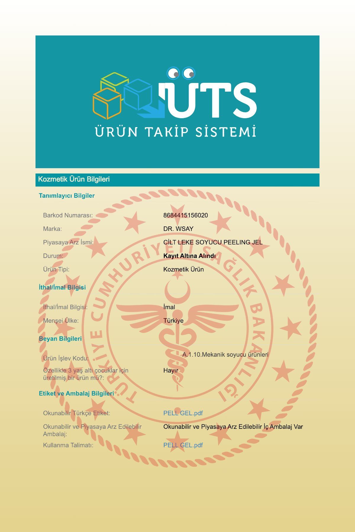 Dr. Wsay Yüz Vücut Peeling Jel Lazer Epilasyon Sonrası Ölü Deri Cilt Leke Soyucu Krem